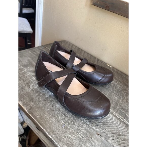 DR ZEN LEATHER MARY JANE ADJUSTABLE STRAP NONSLIP SHOES - WOMENS 8 - Picture 3 of 5